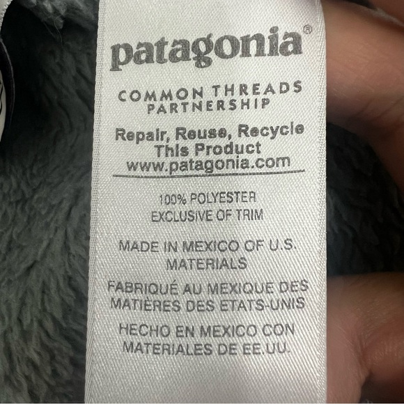 Patagonia Re-Tool Snap-T Fleece Pullover Girls XXL (16-18) Gray Travel School - Picture 7 of 10